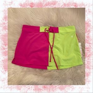 Hurley x LoveShackFancy Solid Blocked Boardie Skirt - NWT - Size XS - Mini